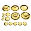 Sensory Mirrored Stacking Pebbles Gold - 20 Pack