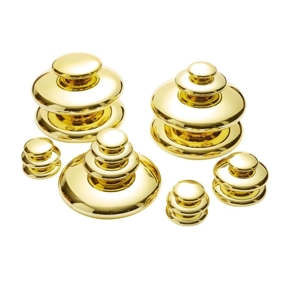 Sensory Mirrored Stacking Pebbles Gold - 20 Pack
