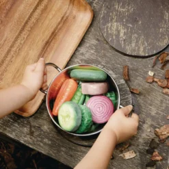 Sensory Outdoor Play Stones- Vegetables Set of 8