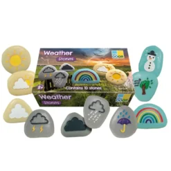 Sensory Weather Stones - 10pcs