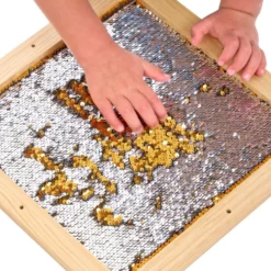 Sequin Motor Skills Frame- Gold