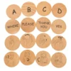 Sign Language Beechwood Disks - Set of 42