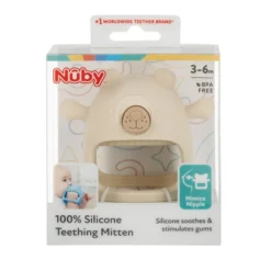 Silicone Teething Mitten - Bear