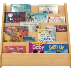 Single-Sided Book Display - Maple/Maple, Assembled