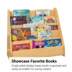 Single-Sided Book Display - Maple/Maple, Assembled