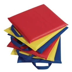 Single Student Square Sit Upons, Easy to Clean and Disinfect - Set of 6