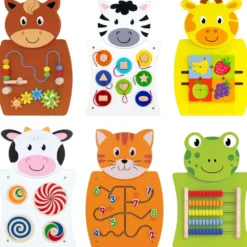 Small Animal Friends Sensory Panels - Set of 6