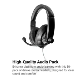 Smart-Trek™ Deluxe Stereo Headsets - 50 Pack