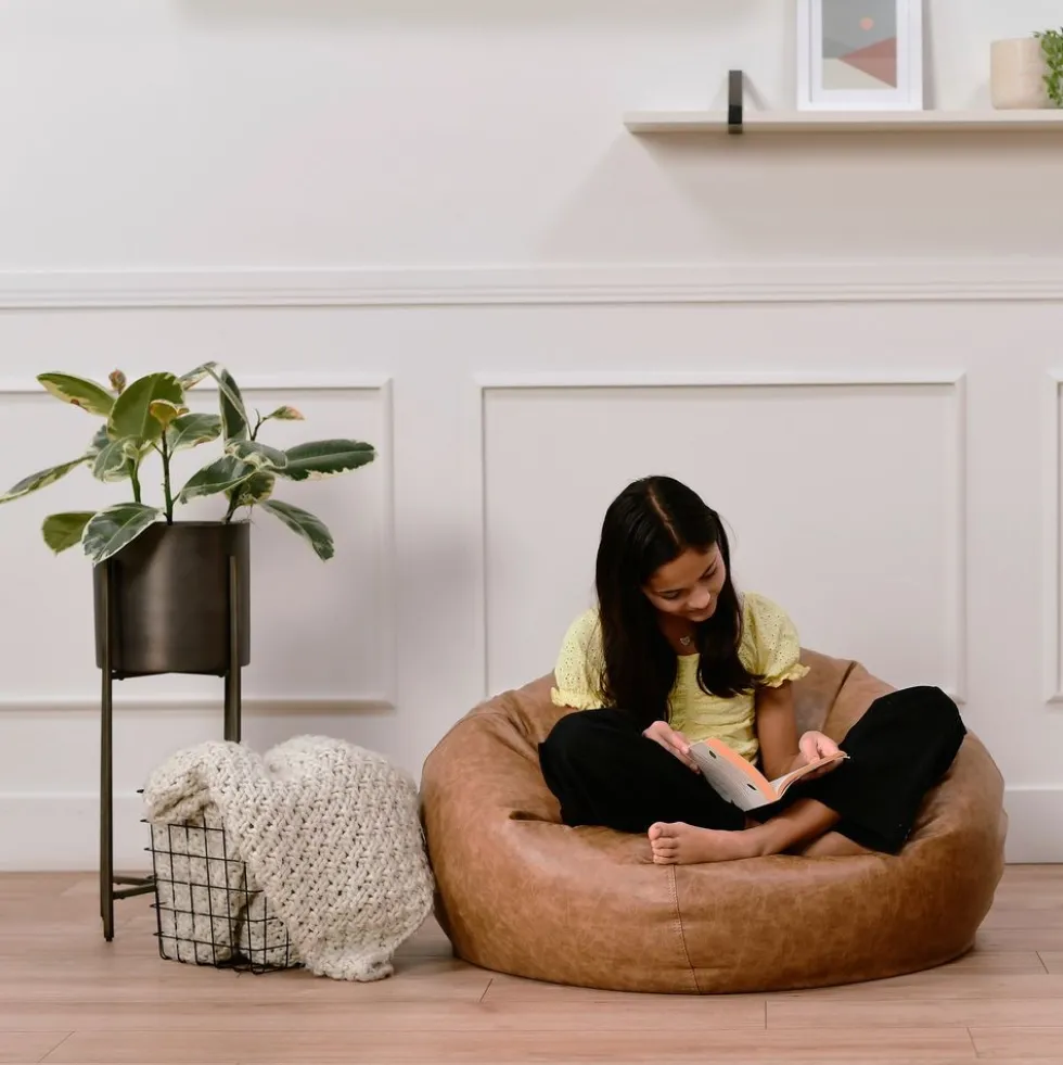 SoftScape Classic 35" Standard Bean Bag - Distressed Pecan