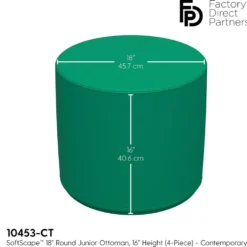 SoftScape 18in Round Ottoman - 4-Piece