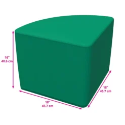 SoftScape Pie Ottoman 16