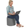 SoftScape 18" Round Ottoman 16" Height - Gray