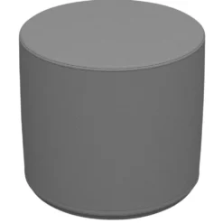 SoftScape 18" Round Ottoman 16" Height - Gray