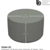SoftScape 18" Round Ottoman 12" Height - Gray