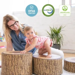SoftZone Tree Stump Stool - 3 Piece Set