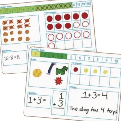 Solving Problems Two-Sided Dry Erase Boards Set - 6 Boards