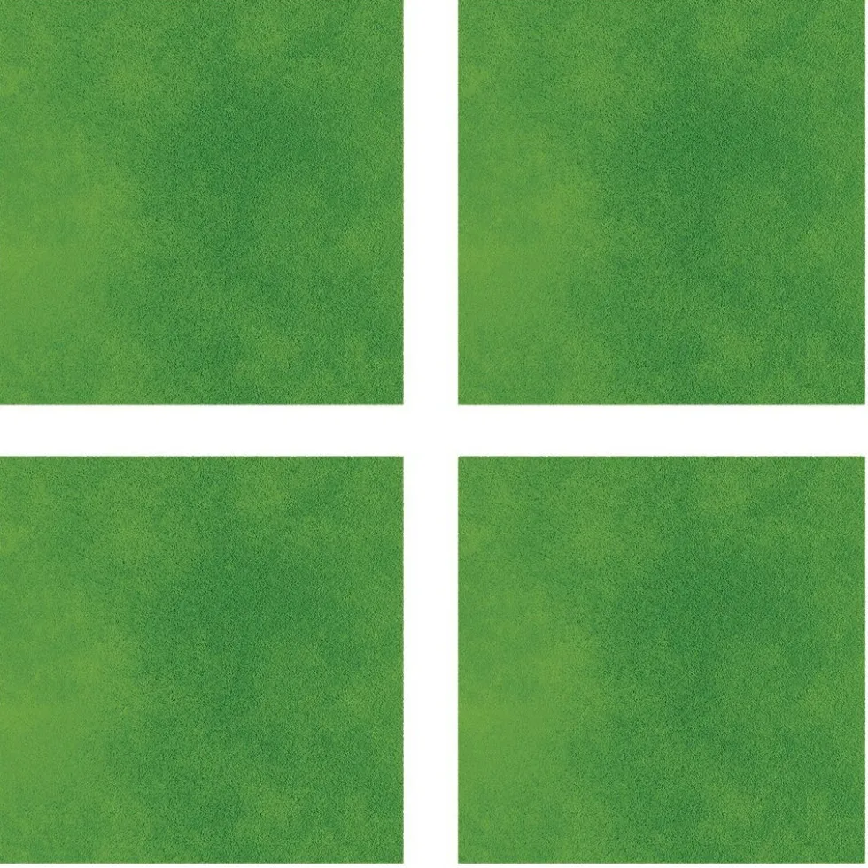 Sound Absorbing Square Wall Tiles, Large - Green