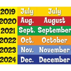 Space-Saver Calendar Pocket Chart™ - 1 pocket chart, 64 cards