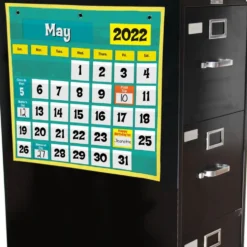 Space-Saver Calendar Pocket Chart™ - 1 pocket chart, 64 cards
