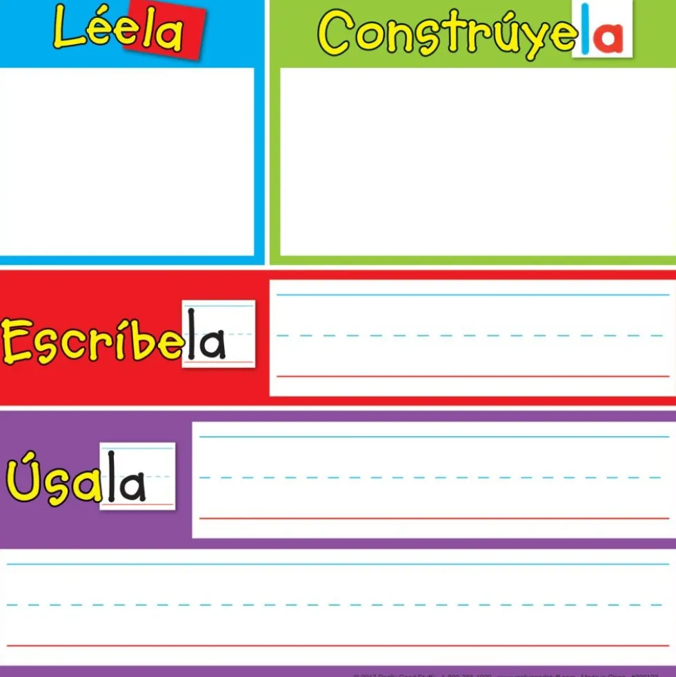 Spanish Magnetic Read, Build, And Write Boards With Magnetic High-Frequency Words And Letters Kit - 1 multi-item kit