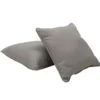 15" Square Indoor/Outdoor Pillow, 2 Pack - Grey