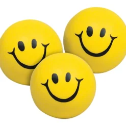 Squeeze Smiley Face Stress Balls - Set of 12