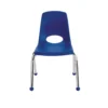 14" Stack Chair with Ball Glides - Blue, Set of 6