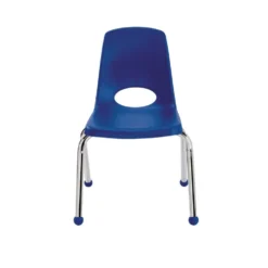14" Stack Chair with Ball Glides - Blue, Set of 6