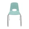 18" Stack Chair with Swivel Glides, 4-Pack-Seafoam