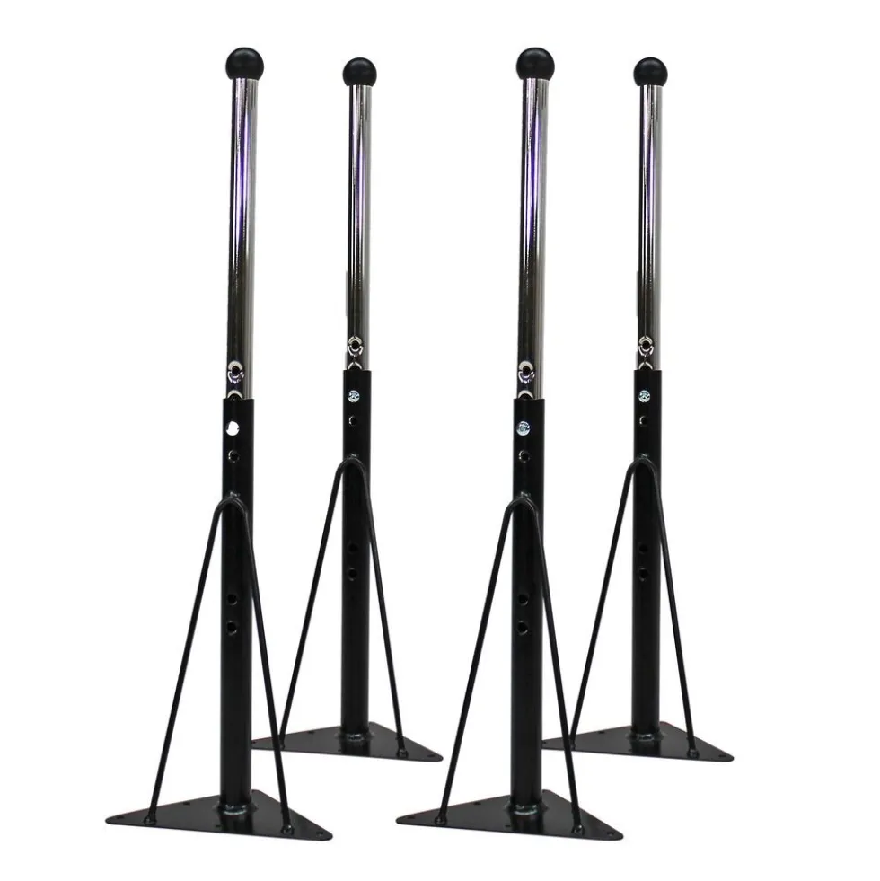 Standard Ball Glide Legs for Activity Tables in Black - 4 Pack