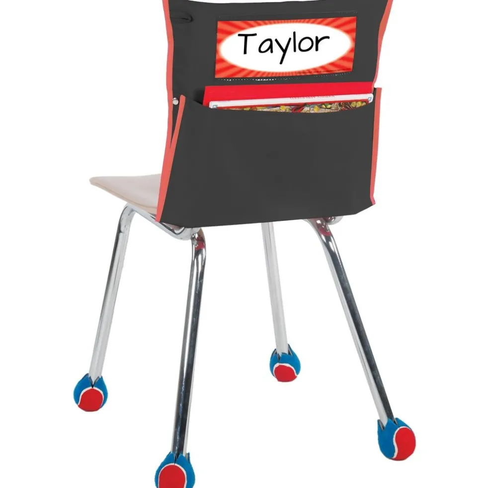 Store More® Grouping Chair Pockets - Black - 8 chair pockets
