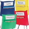 Store More® Grouping Chair Pockets - 8 chair pockets, 8 name tags