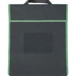 Store More® Large Book Pouches - Black With Neon Trim - Set Of 4