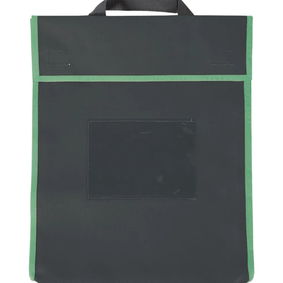 Store More® Large Book Pouches - Black With Neon Trim - Set Of 4