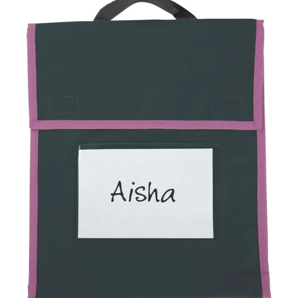 Store More® Medium Book Pouches - Black With Neon Trim - Set of 36