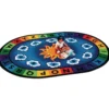 Sunny Day Learn and Play 6'9" x 9'5" Oval Premium Carpet