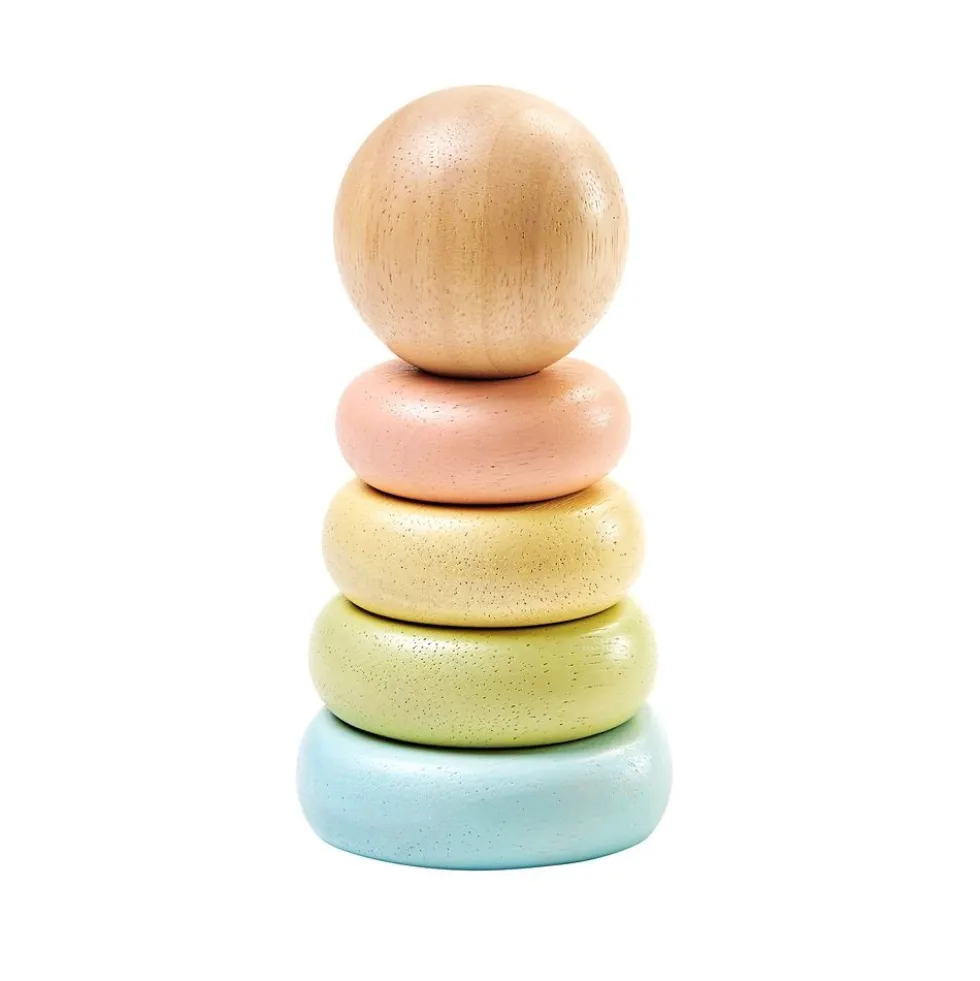Sustainably Made Mini Wooden Stacking Rings