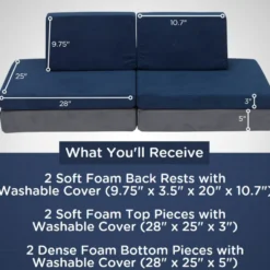 The Whatsit Modular Sofa - Gray/Navy