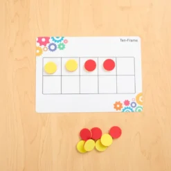 Think. Model. Learn.™ Counting to Ten Dry Erase Mats and Counters - Set of 24