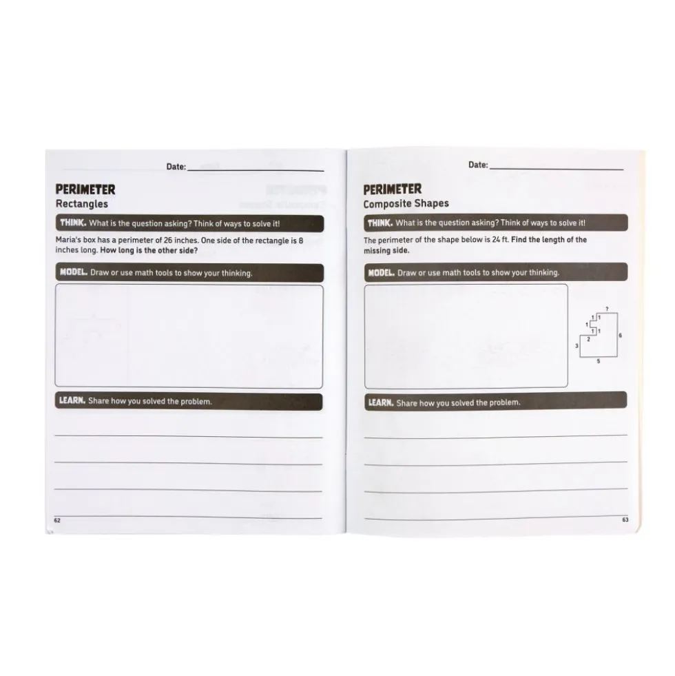 Think. Model. Learn.™ 2-3 Math Journals - Set of 12
