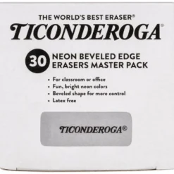 Ticonderoga® Neon Erasers - Set of 30
