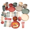 Tiny Bio-based Dinnertime Set for 8 - 56pcs