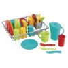 Toddler Bright Dishes & Drainer Set 30 Pieces