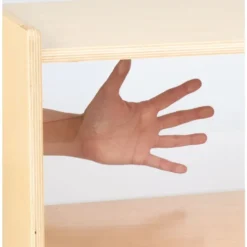 Toddler Divided Shelf Mobile Storage Plexiglas® Back