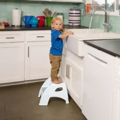 Toddler & Me 2-Step Stool, Gray