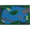 Tranquil Pond 3' x 4'6" Rectangle Kids Value Carpet