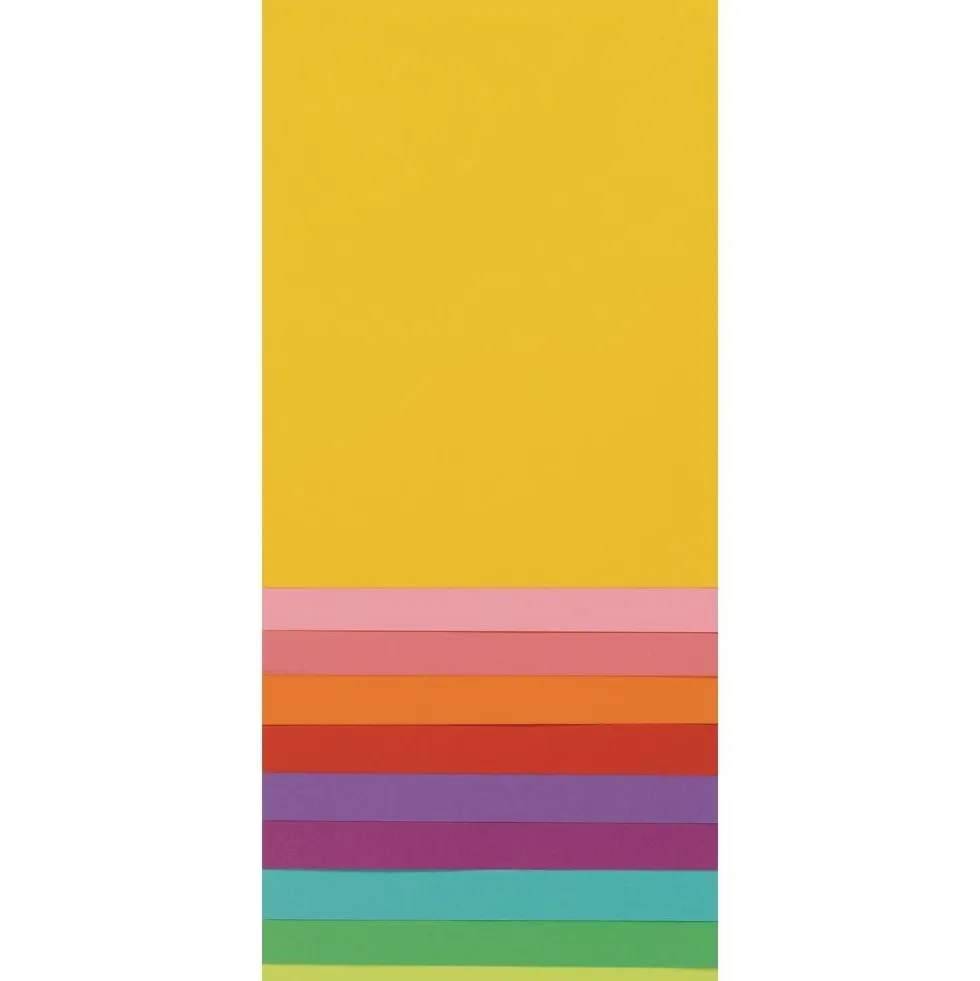 Tru-Ray® Bright Assorted Sulphite Paper, 9" x 12" - 50 Sheets