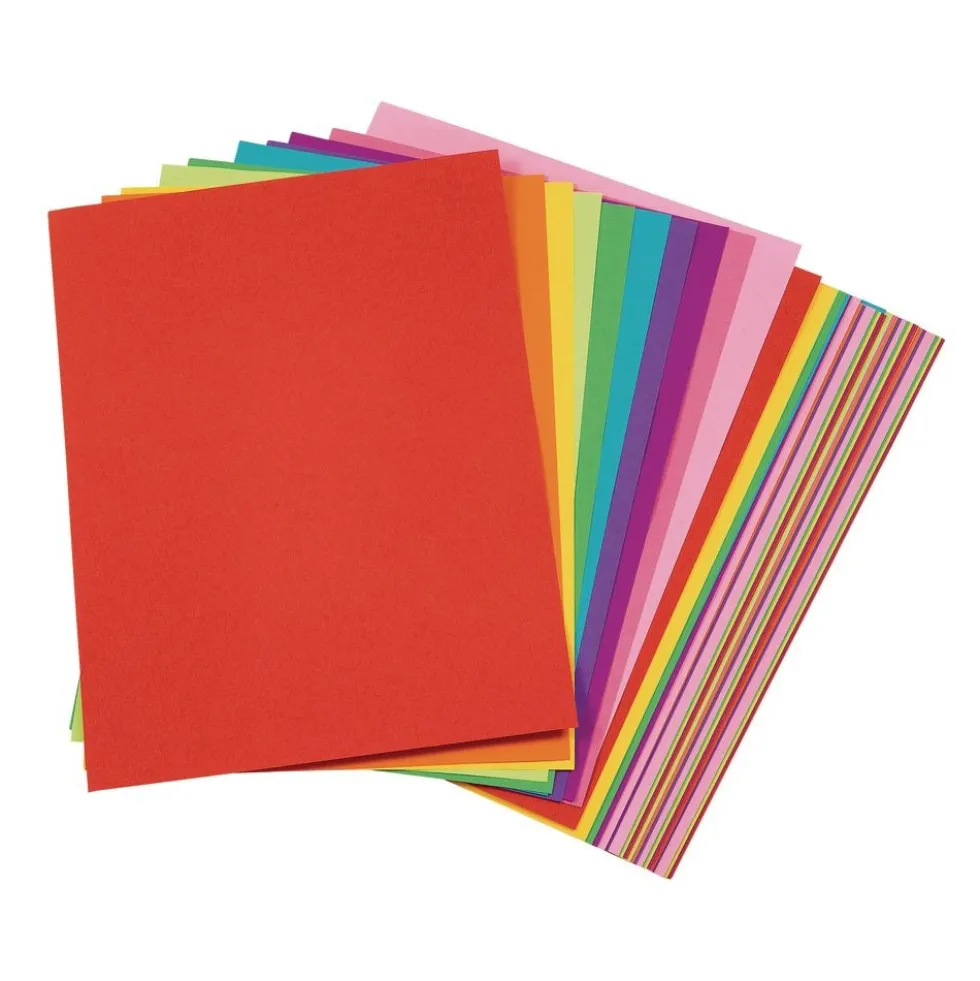 Tru-Ray® Bright Assorted Sulphite Paper, 9" x 12" - 50 Sheets