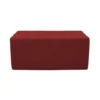 Tufted Rectangle Ottoman 16" Height-Crimson
