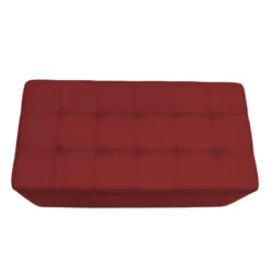 Tufted Rectangle Ottoman 16